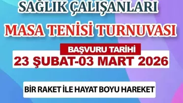Sinop'ta Sağlık Çalışanlarına Masa Tenisi Turnuvası