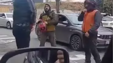 Ümraniye'de yol verme kavgası silahlı tehdide dönüştü