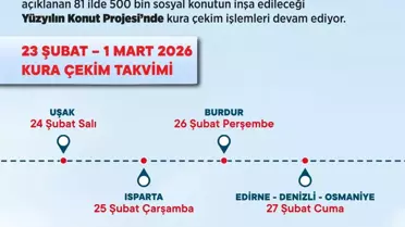 Yüzyılın Konut Projesi'nde Kura Heyecanı