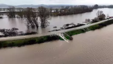 Edirne'de Nehirlerde Taşkın Alarmı