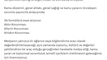 RTÜK: Reyting Değil Vicdan Etkili