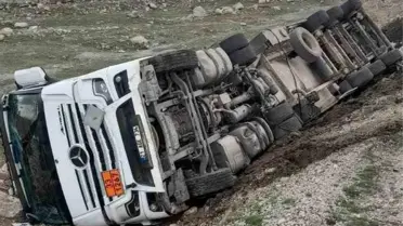 Şırnak'ta Tanker Devrildi: 1 Yaralı