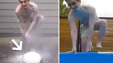 Ünlü YouTuber, girdiği havuzdan kupkuru çıktı