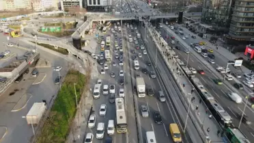İstanbul'da Akşam Trafik Yoğunluğu %81