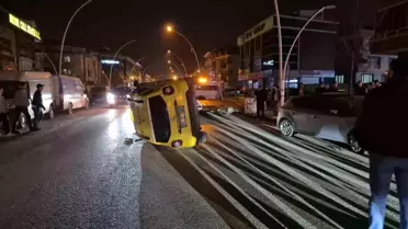 Düzce'de Ticari Taksi Kazası