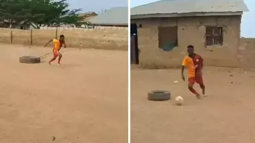 Tek hayali Galatasaray'da oynamak olan Afrikalı gence bakar mısınız