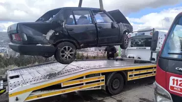 Yozgat'ta otomobil mezarlığa uçtu: 2 yaralı