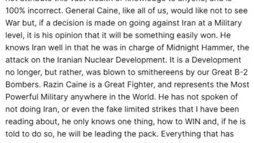 Trump'tan İran Açıklaması: Savaş İstemiyorum