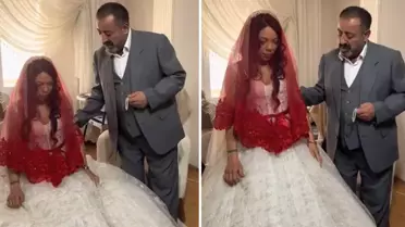 Doğulu damatla evlenen İzmirli kıza büyük şok: Görüntüyü izleyenler de şaşkın