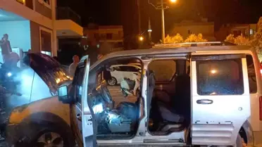 Gazipaşa'da Park Halindeki Araçta Yangın