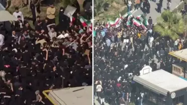 İran'da tehlikeli gerginlik! Öğrenciler karşı karşıya geldi