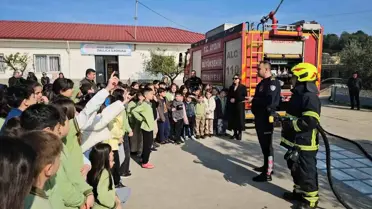 Nazilli'de Öğrencilere Yangın Eğitimi