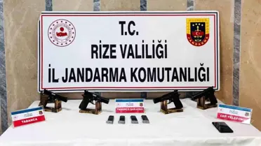 Rize'de Silah Operasyonu: 1 Gözaltı