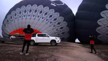 Kapadokya'da Sıcak Hava Balonu Denetimleri