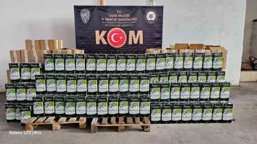 Uşak'ta Kaçak Zeytinyağı Operasyonu