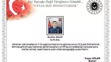 Balıkesir'de kaza kırıma uğrayan F-16'da şehit olan pilotun kimliği açıklandı