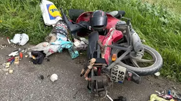 Salihli'de Motosiklet Kazasında Sürücü Ağır Yaralandı