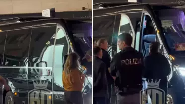 Okan Buruk'u İtalya'da bekleyen taraftarlardan bomba tezahürat