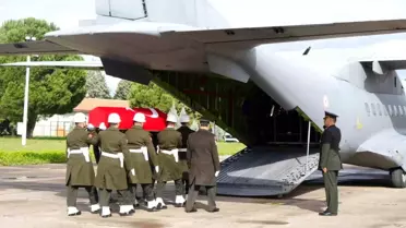 Şehit F-16 pilotunun cenazesi memleketine uğurlandı
