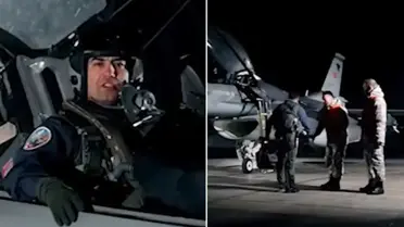 Balıkesir'de F-16 düştü, şehit pilottan geriye bu görüntü kaldı