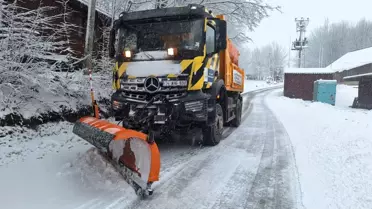 Kocaeli'nin Yüksek Kesimlerinde Kar Yağışı