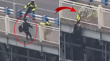 Köprüde can pazarı! Atlamak üzereyken polisler son anda ipten aldı