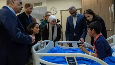 Prens Harry ve eşi Meghan, Ürdün'de Gazzeli çocukları ziyaret etti
