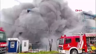 Silivri Ortaköy'deki Fabrikada Yangın Çıktı