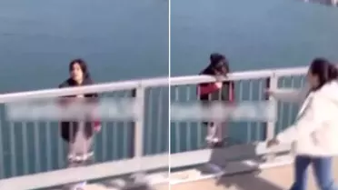 Taksiden inip korkuluklara koştu, vatandaşların yardım çabası yürekleri burktu