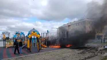 Tekirdağ'da Çocuk Parkında Yangın