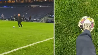 Arda Güler, ailesiyle birlikte Santiago Bernabeu'da futbol oynadı