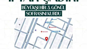 Büyükşehir, 3'üncü gönül sofrasını Eskişehir Bağlarına kurdu