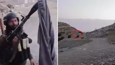 Savaş sırasında bomba görüntü! O anları cep telefonuyla kaydettiler