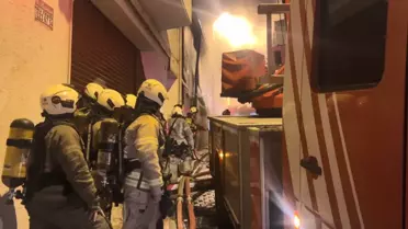 Fatih'te Yangın: Mahsur Kediye Oksijen