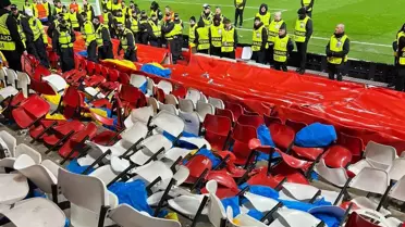 Fener taraftarının Nottingham Forest'ın stadına verdiği zarara bakın