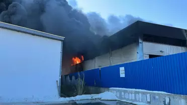 İzmir'de Geri Dönüşüm Fabrikasında Yangın