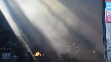 Torbalı'da Geri Dönüşüm Fabrikasında Yangın