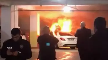 Samsun'da Kapalı Otoparkta Yangın