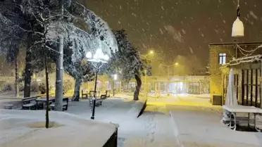 Aksaray'da kar yağışı başladı