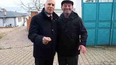 Başkan Bozbey'den Yaren Leylek ve Adem Amca'ya ziyaret