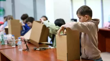 Çocuklar bir günlüğüne mimar oldu