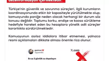 DMM'den Dezenformasyon Açıklaması