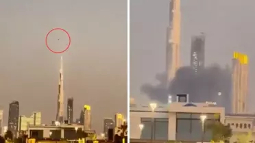 Dünyanın en yüksek yapısı! İran füzesi yakınlarına düştü