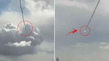 Erbil semalarında İran'a ait füzeler böyle düşürüldü