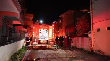 İzmir Buca'da Mobilya Atölyesi Yangını