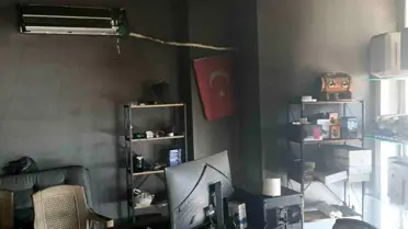 Manavgat'ta işyeri yangını ucuz atlatıldı