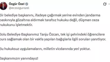 Özgür Özel'den Tanju Özcan'a Destek