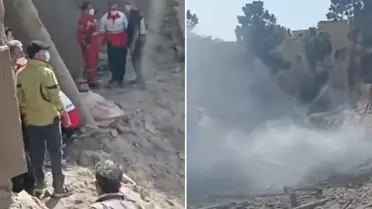 Peş peşe saldırıların ardından Tahran'dan vahim görüntüler! Resmen çukur oluştu