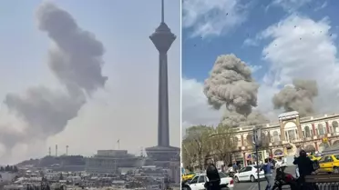 Tahran'da peş peşe patlamalar! İşte ilk görüntüler