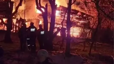 Eskipazar'da Yangın: Ahşap Ev Kullanılamaz Hale Geldi